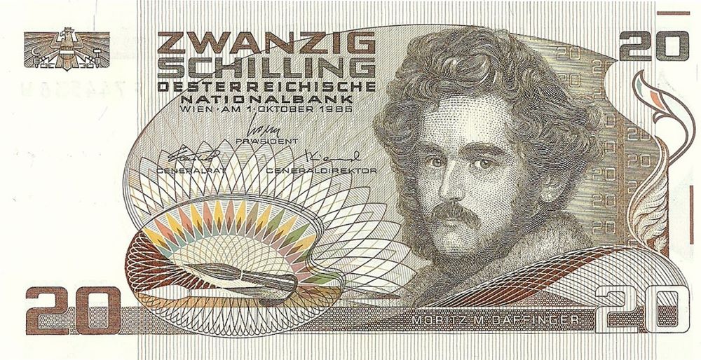 Austrian 20 Schilling Old Note