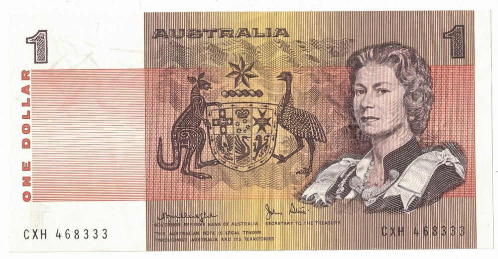Australian 1 Dollar Old Note