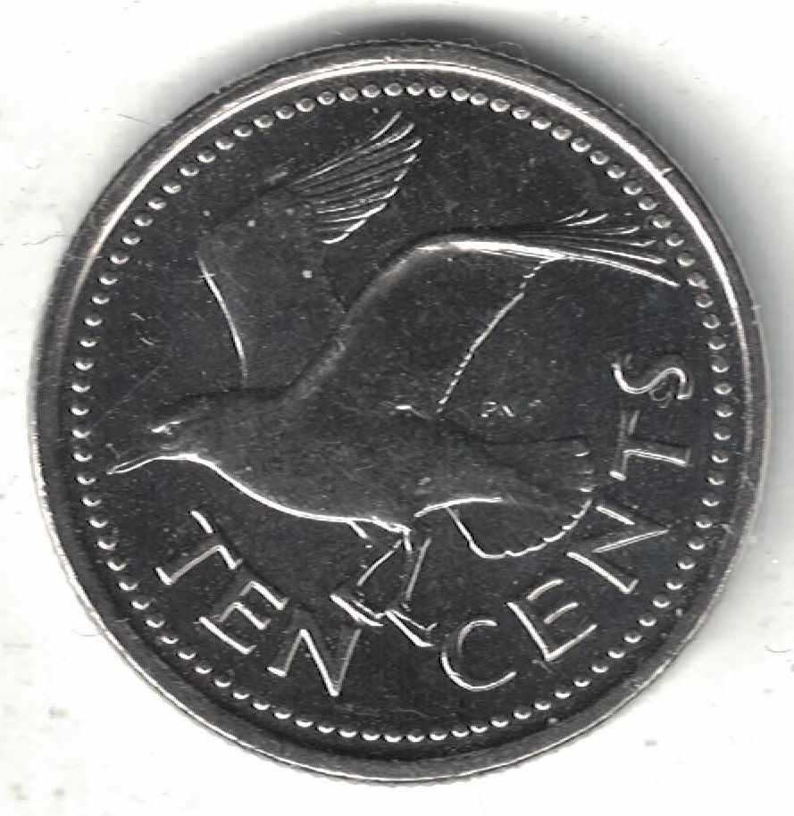 Barbadian 10 Cent New Coin