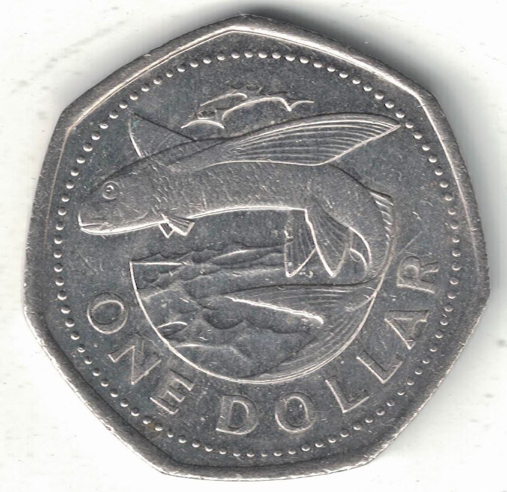 Barbadian 1 Dollar New Coin