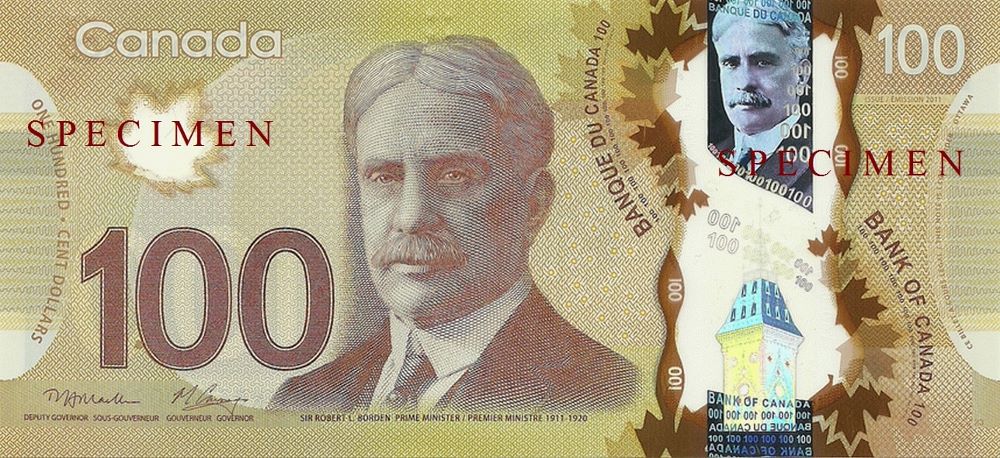 Canadian 100 Dollar New Note