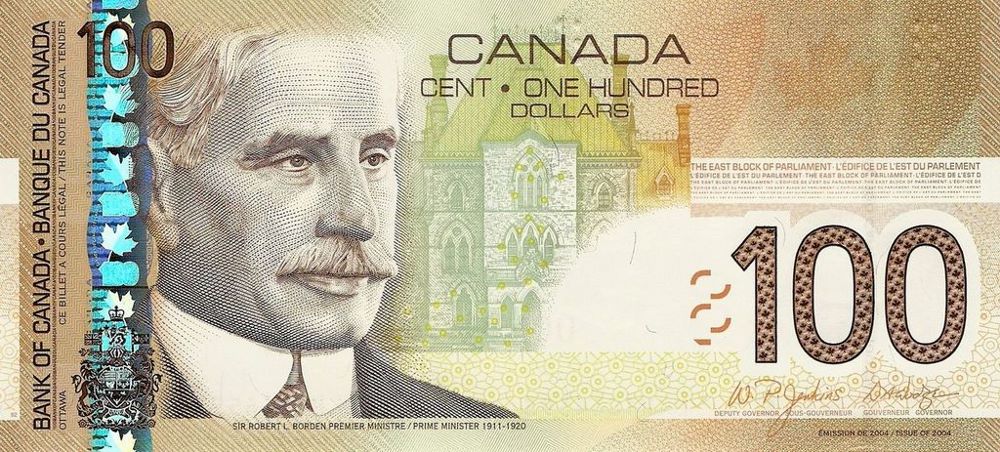 Canadian 100 Dollar Old Note