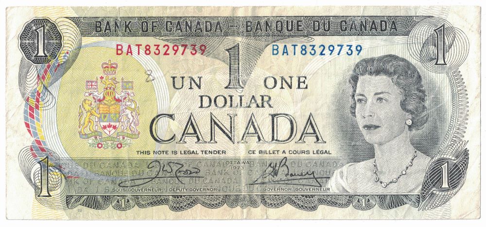 Canadian 1 Dollar Old Note