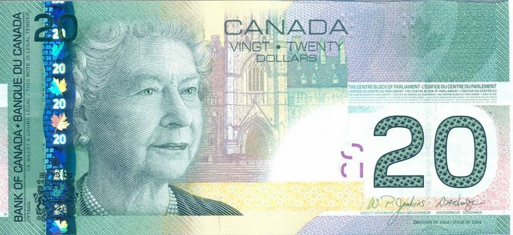 Canadian 20 Dollar Old Note