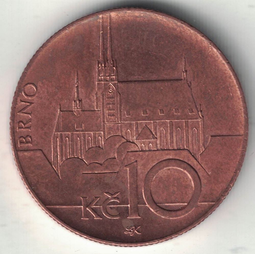 Czech 10 Korun New Coin