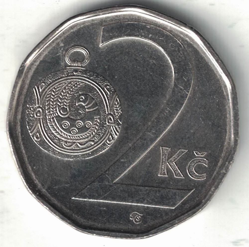 Czech 2 Korun New Coin