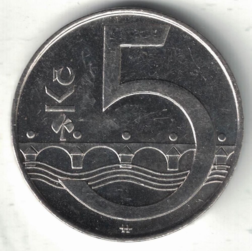 Czech 5 Korun New Coin