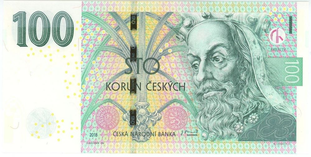 Czech 100 Korun New Note