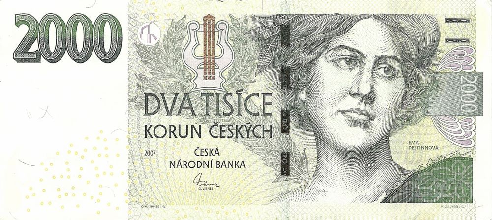 Czech 2000 Korun New Note