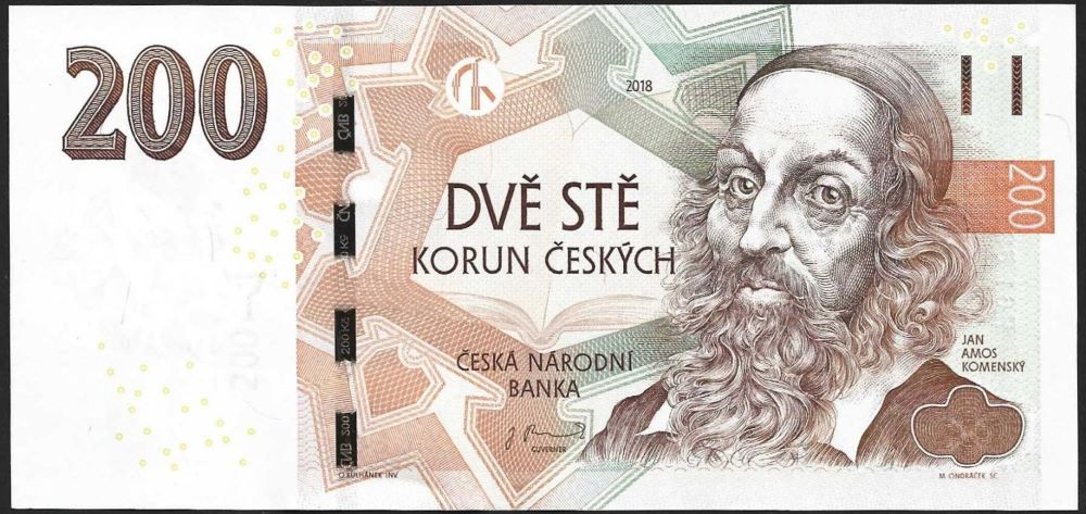 Czech 200 Korun New Note