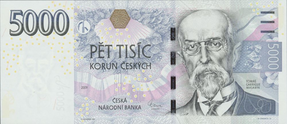 Czech 5000 Korun New Note