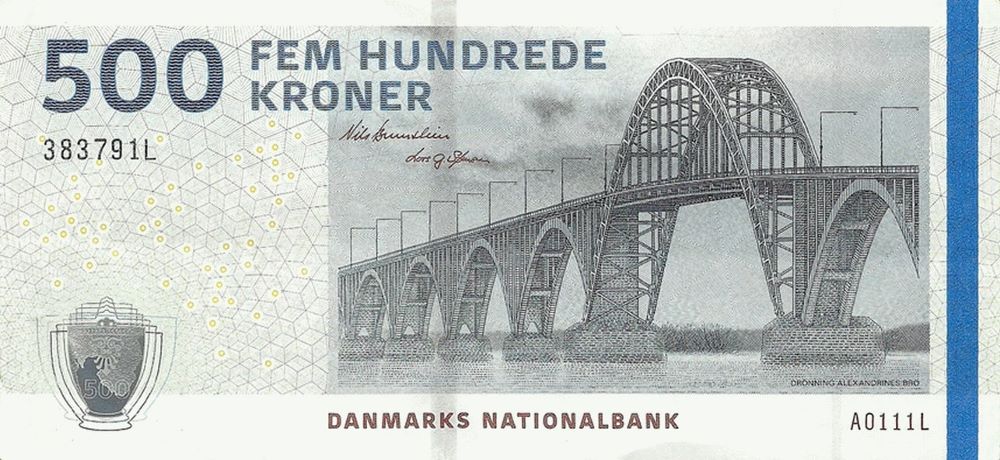 Danish 500 Kroner New Note