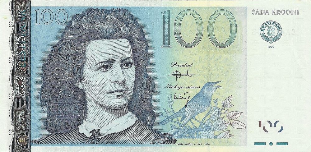 Estonian 100 Krooni Old Note