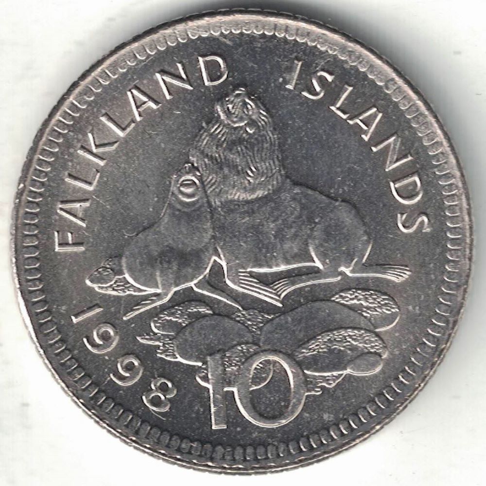 Falklands 10 Pence New Coin