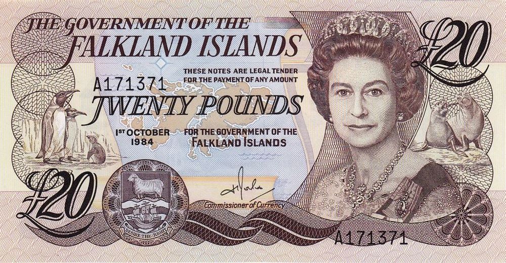 Falklands 20 Pound New Note