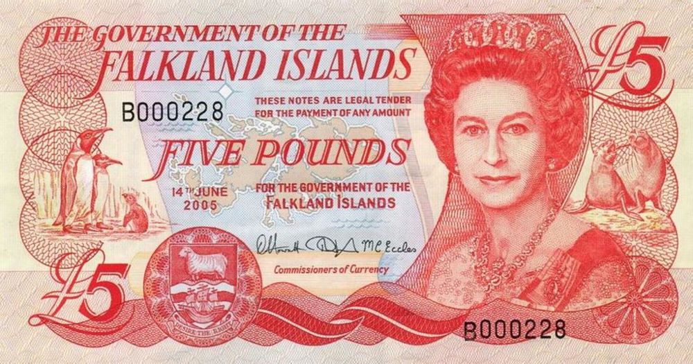 Falklands 5 Pound New Note