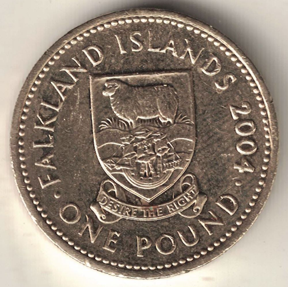 Falklands 1 Pound Old Coin