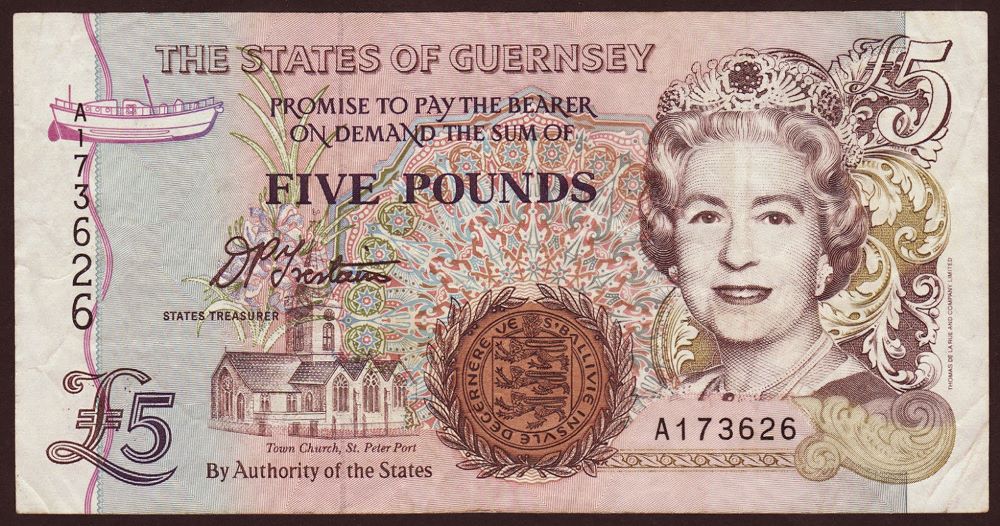 Guernsey 5 Pound New Note