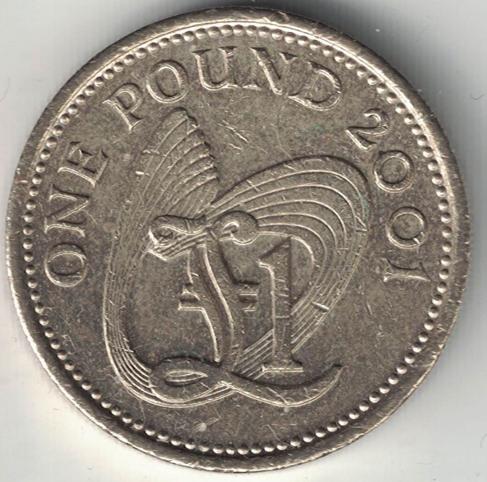 Guernsey 1 Pound Old Coin