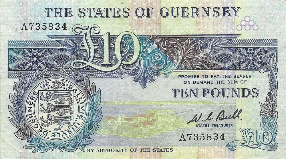 Guernsey 10 Pound Old Note