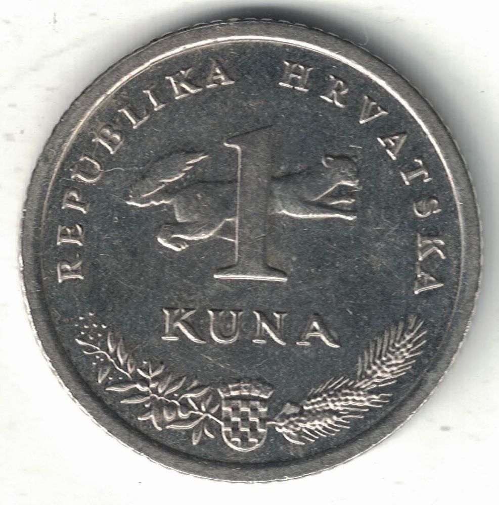 Croatian 1 Kuna Old Coin