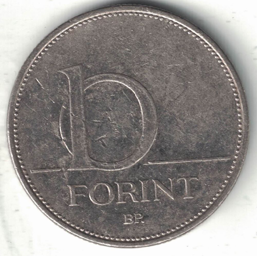 Hungarian 10 Forint New Coin