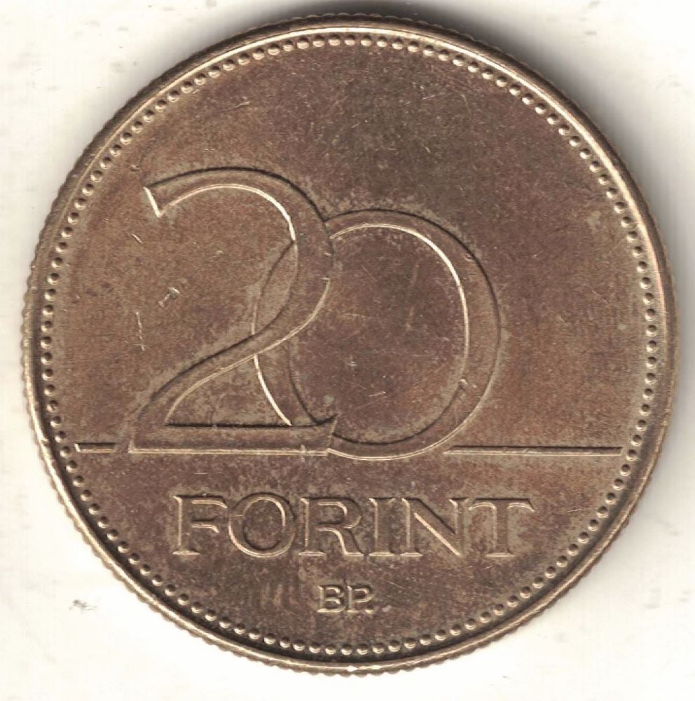 Hungarian 20 Forint New Coin