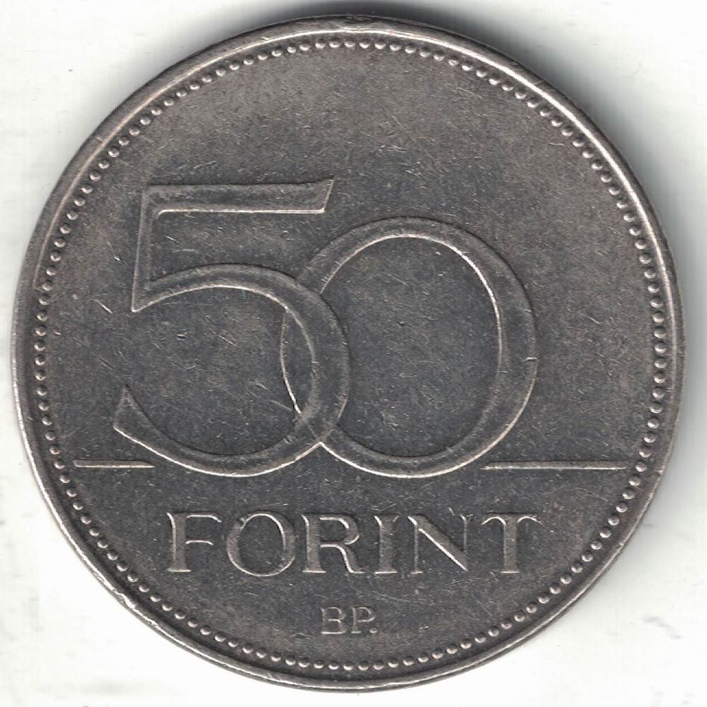 Hungarian 50 Forint New Coin