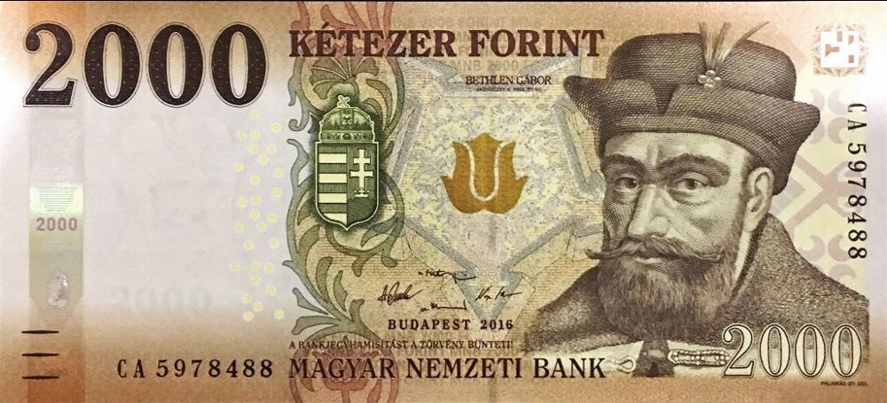 Hungarian 2000 Forint New Note