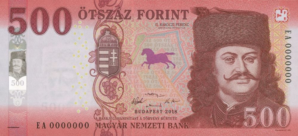 Hungarian 500 Forint New Note