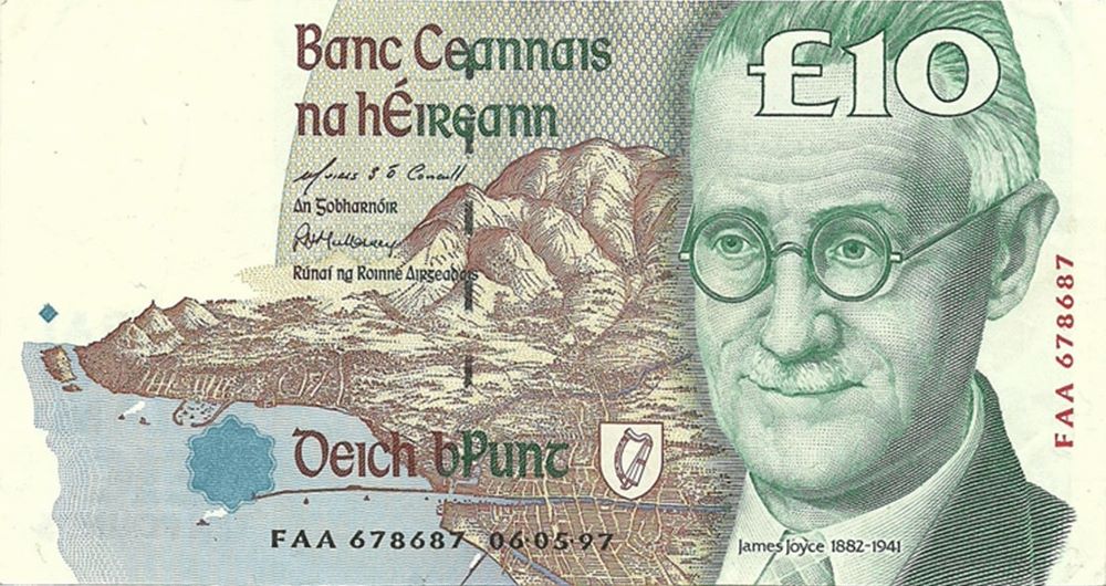 Irish 10 Pound Old Note