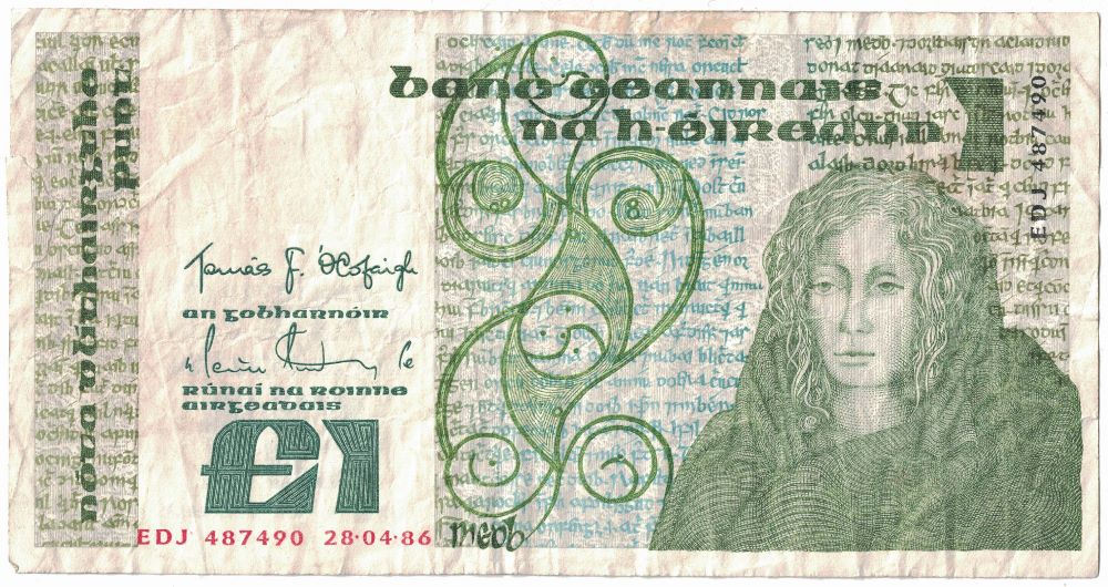 Irish 1 Pound Old Note