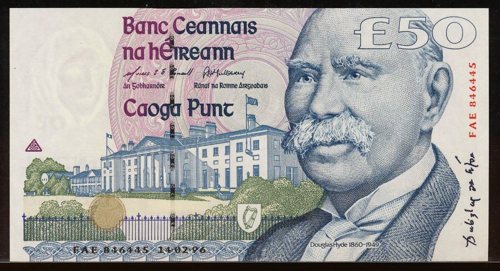 Irish 50 Pound Old Note