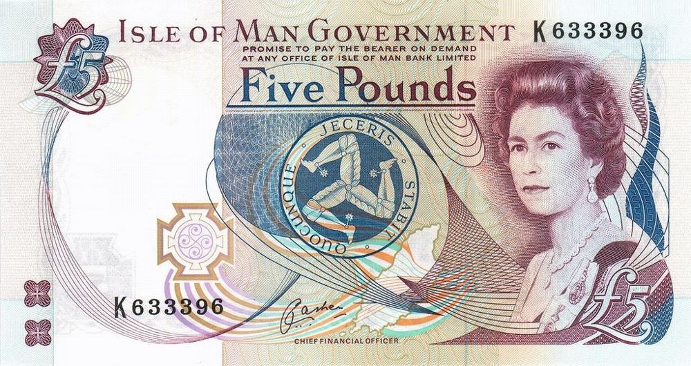 Isle of Man 5 Pound New Note