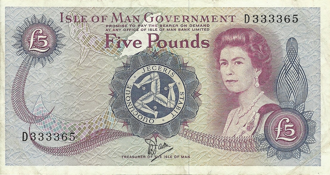 Isle of Man 5 Pound New Note