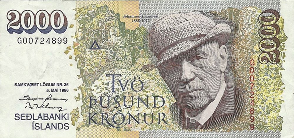 Iceland 2000 Kronur New Note