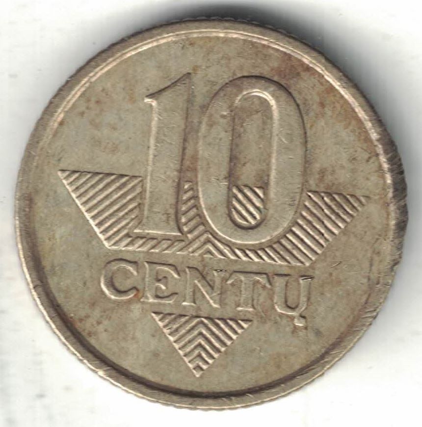 Lithuanian 10 Centu Old Coin