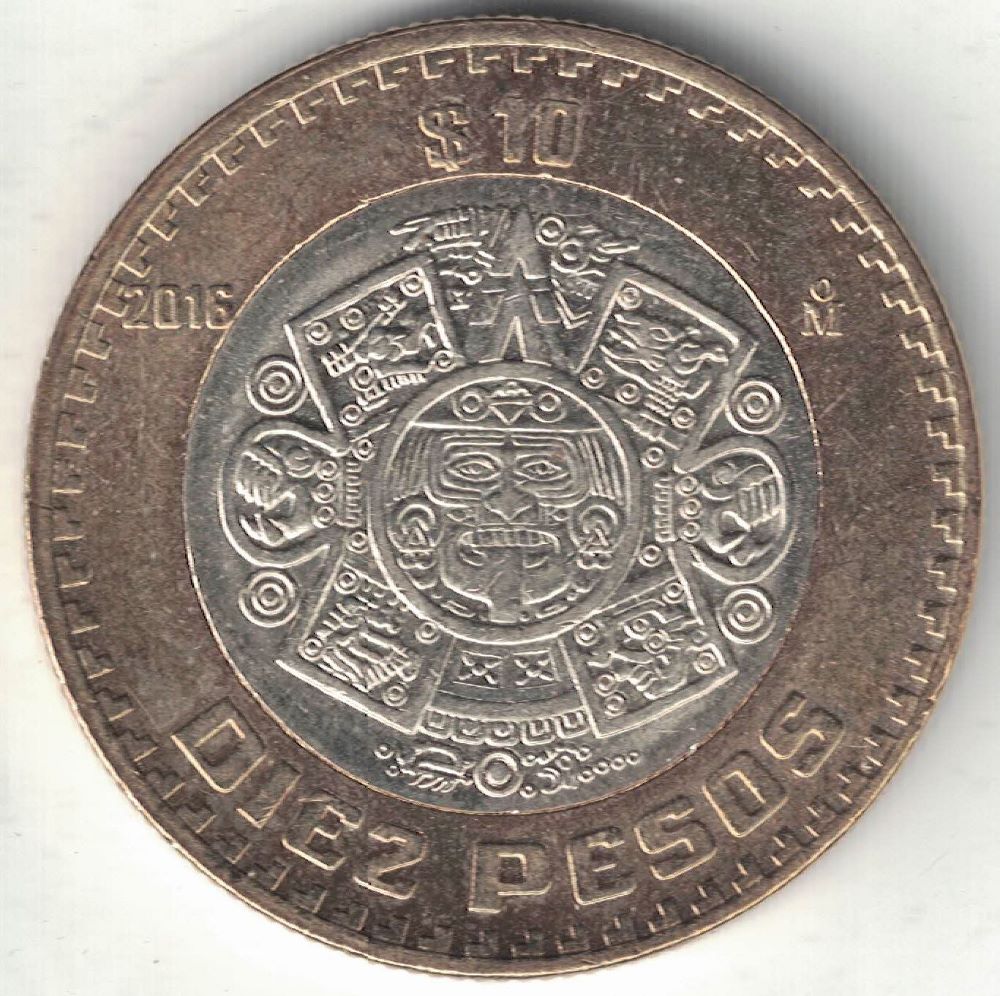 Mexican 10 Pesos New Coin