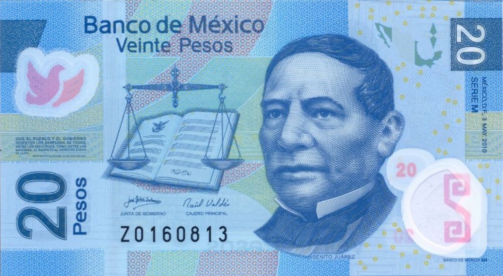 Mexican 20 Pesos New Note