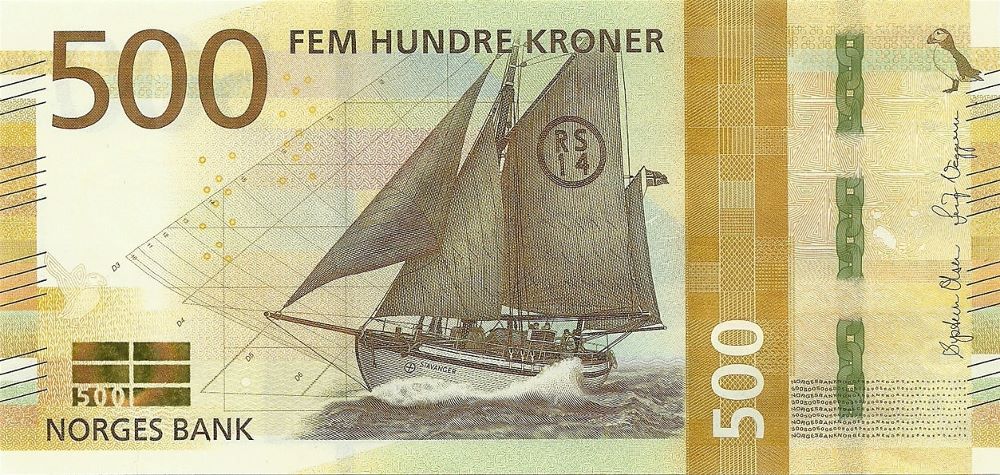 Norwegian 500 Kroner New Note