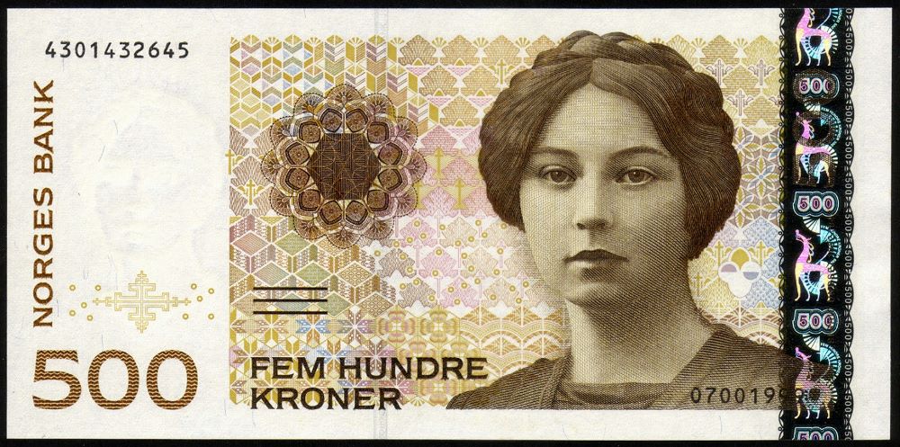 Norwegian 500 Kroner Old Note