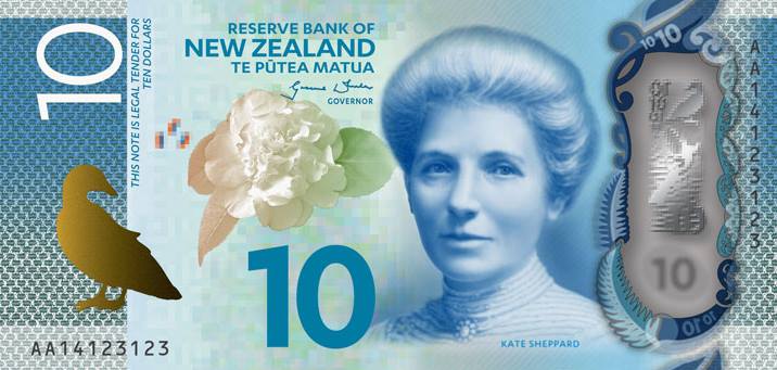 New Zealand 10 Dollar New Note