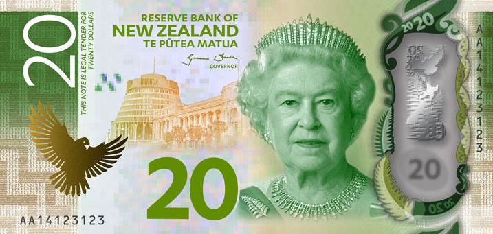 New Zealand 20 Dollar New Note