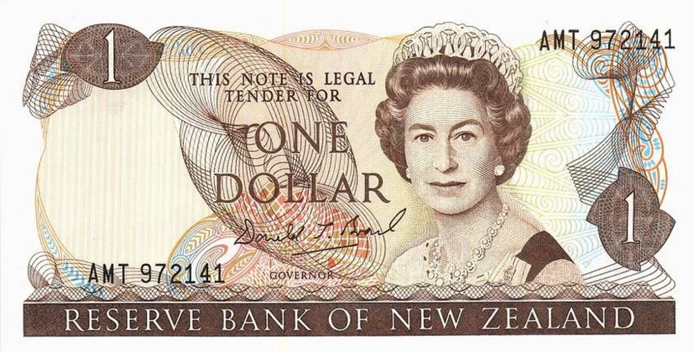 New Zealand 1 Dollar Old Note