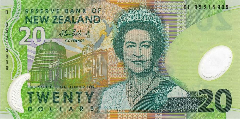 New Zealand 20 Dollar Old Note