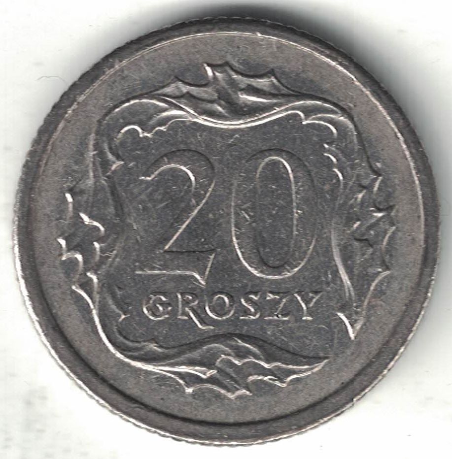 Polish 20 Groszy New Coin