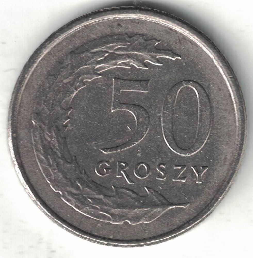 Polish 50 Groszy New Coin