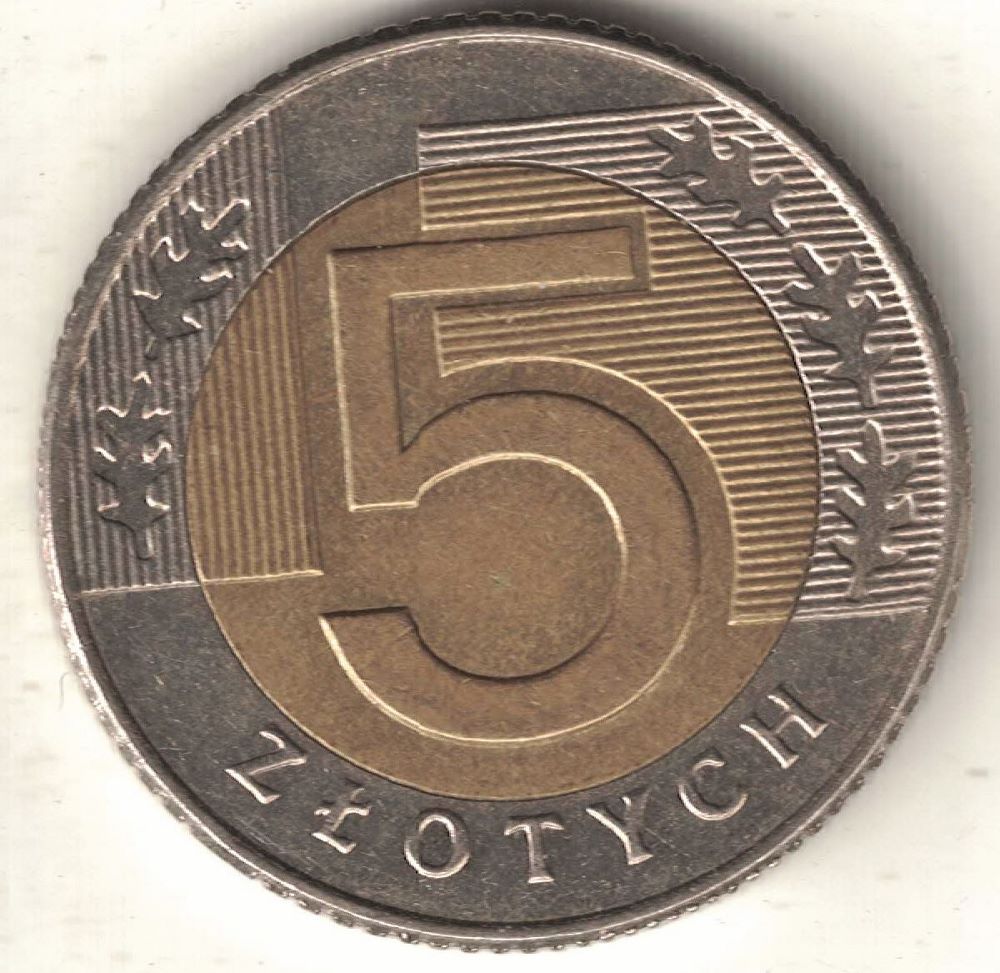 Polish 5 Zlotych New Coin