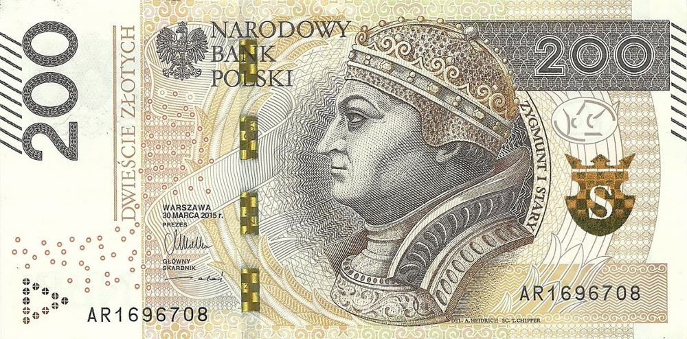 Polish 200 Zlotych New Note