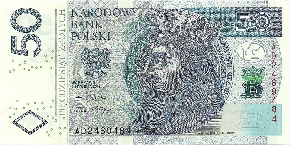 Polish 50 Zlotych New Note